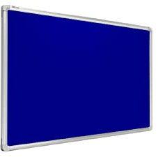 ALLboards Pinnwand Filztafel 90x60cm mit Aluminiumrahmen, Textiltafel Blau