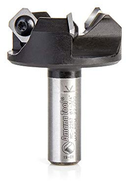 Amana Tool RC-2267 CNC Spoilboard Surfacing Router Bit Rabbeting Slab Leveling Surface Planer 1-3/4 Dia x 3/4 x 1/2 Shank 3 Wing/Flute
