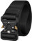 HUNTVP Taktischer Gürtel Herren Gürtel Militär Gürtel Arbeitsgürtel Herren Koppelgürtel Schnellverschluss Metallschnalle Tactical Belt für Herren Damen Airsoft Arbeit Polizei Outdoor, Schwarz