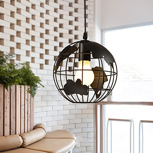 Mengjay - E27 Moderne Globus Hänge Pendelleuchten Deckenbeleuchtung Beleuchtung Innenbeleuchtung Hängeleuchte Hohlkugel Deckenleuchten für Bar Restaurant Wohnzimmer Café bar (Ø20cm)