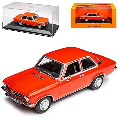 MAXICHAMPS Opel Ascona A Rot 3 Türer 1970-1975 1/43 Minichamps Modell Auto