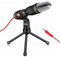 PC Microphone, 3.5mm Jack Condenser PC Recording Mic with Tripod Stand for Gaming, Singing,Podcast, Skype Chatting, YouTube Videos, Voice Overs and Streaming (Black)