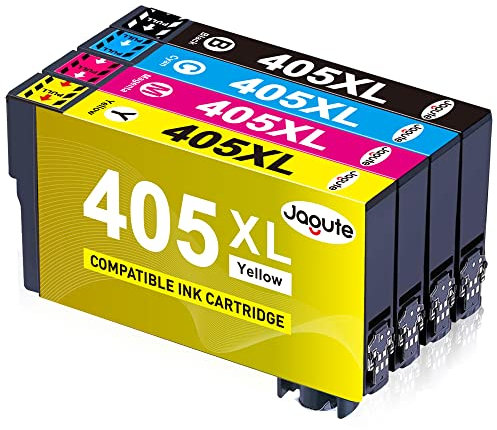 405XL Druckerpatronen Kompatibel für Epson 405 Multipack Tintenpatronen für WF 4820 WF-3825DWF WF-3820DWF WF-4825DWF WF-4830DTWF WF-7830DTWF WF-7835DTWF (4er-Pack)