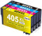 405XL Tintenpatronen Kompatibel für Epson 405 XL Druckerpatronen 405XL Patronen 405 für Workforce Pro WF-4820 WF-3820 WF-3825 WF-4825 WF-4830 WF-7840 WF-7830 WF-7835 (4er-Pack)