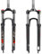 BUCKLOS MTB Federgabel 26/27,5/29 Zoll, 28,6 mm gerades Rohr, Feder-Vordergabel QR 9 mm Reise 100 mm Mountainbike Gabel Manuell Verriegelung XC Fahrradgabeln