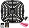 Air Fryer Grill Pan Plate for Instants Vortex Plus 6QT Air Fryers, Upgraded Air Fryer Crisper Tray Rack Insert Grate Grid for Instants Vortex 5.7QT 6QT Air Fryer, Nonstick, Dishwasher Safe