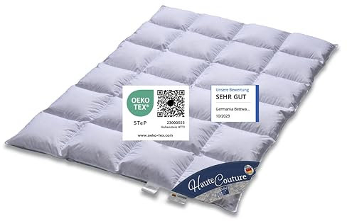 Vitaschlaf® Haute Couture W5 Warm Daunendecke 155x200 cm – 100% Baikal-Schneedaune