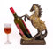 Dalax Beautiful Horse Wine Bottle Holder Animal Figurine Wine Cabinet Countertop Decor Decorations Gifts for Wine Lovers, Tabletop Wine Rack Display Stand Home Kitchen Gift