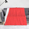 Rot und Weiß gepunktete Decke Flanell-Überwurfdecke: >> 152,4 x 127 cm, warme Decke für Bett, Sofa, Couch, Schlafzimmer, Herren, Frauen, Geschenk