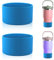 2pcs Protective Silicone Boot, Silicone Boot Sleeve for Water Bottle Compatible with Stanley Quencher Adventure 40oz & Stanley IceFlow 20oz 30oz (Light Blue)