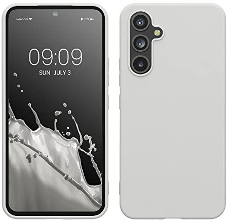kwmobile Custodia Compatibile con Samsung Galaxy A54 5G Cover - Back Case per Smartphone in Silicone TPU - Protezione Gommata - bianco matt