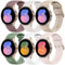 Wanme 6 Stück Armband für Samsung Galaxy Watch 7/6/5/Watch 4 Armband, Silikon Ersatzarmband für Samsung Watch 6/4 Classic/5 Pro/FEfür Damen und Herren