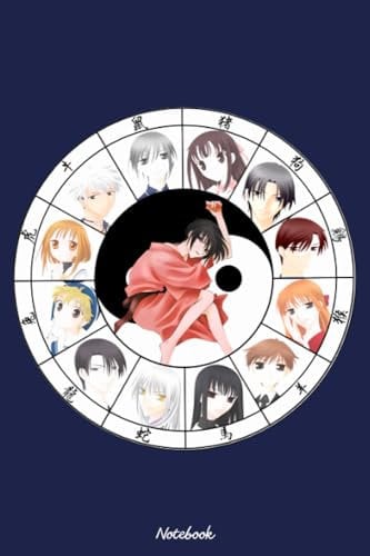 Fruits Basket Anime Notebook: Notebook, planner, journal, organiser, bullet journal, sketchbook_ 6x9 inches, 120 dotted pages