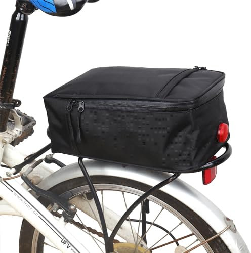 YzoTek Bike Rack Bag - Bicycle Rear Seat Waterproof Insulated Storage Pack, Large Capacity Cycling Pannier Trunk for Road Mountain Bike Riding