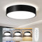 Vikaey LED Deckenleuchte Schwarz 40cm, Rund Deckenlampe Dimmbar mit Fernbedienung, 36W Metall Led Lampe Decke Modern für Wohnzimmer, Schlafzimmer, Küche, Flur, Badezimmer - 3840LM
