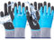 GAVOROHANS 2 Pairs Gardening Gloves Waterproof Work Gloves Durable Superior Grip for Maintenance Garden Logistics Warehousing Outdoor Activities (M)