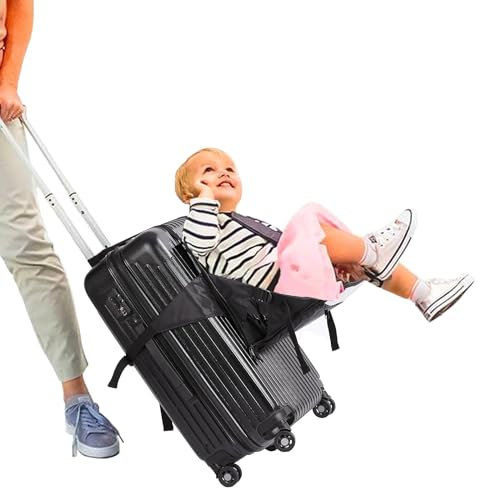 G TALECO GEAR Tragbarer Reisesitz für Kinder, Kinderkoffersitz, Handgepäck mit Sitz für Kleinkinder,Kinderkoffer zum Aufsitzen Sitz