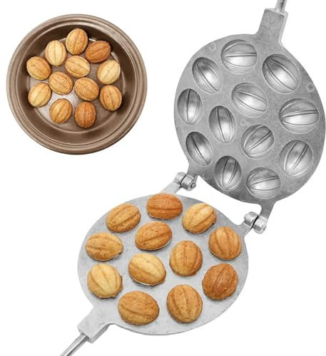 Oreshnitsa Walnuss-Plätzchenform, 12 Oreshki-Formen, Nusskeks-Maker