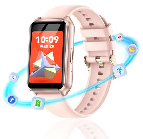 Smartwatch Uomo Donna Piccolo, 1.57 Orologio Fitness Donna con Effettua/Risposta Chiamate, 107+ Sportive Smart Watch con Contapassi/Cardiofrequenzimetro/Sonno, Impermeabil IP68 Fitness Tracker