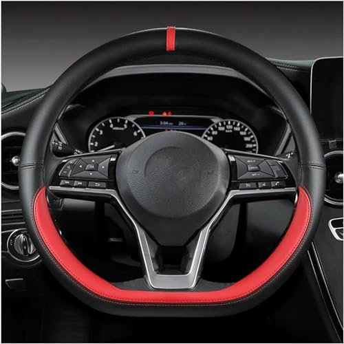 JCFF Auto Lenkradbezug für Mercedes Benz A-Class W177 A160 A180 A200 A260, Auto Lenkradschutz Lenkradbezug Zubehör,D/