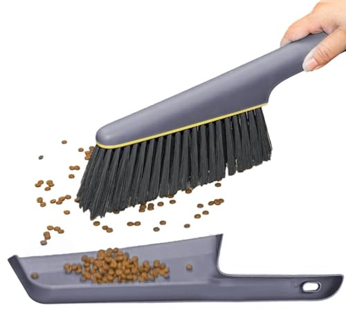 Kehrschaufel- und Bürstensets, und Staubbehälter, Kombi-Set mit Staubfänger, kleine Größe, hochdichte Borstenreinigungsbürste für den Schreibtisch