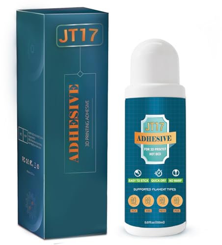 3D Drucker Klebestift 150 ml GIANTARM, 3D Drucker Kleber, Perfekte Haftung der First Layer, Klebstoff für 3D Druck kompatibel mit PLA, ABS, PETG Filament(JT17)
