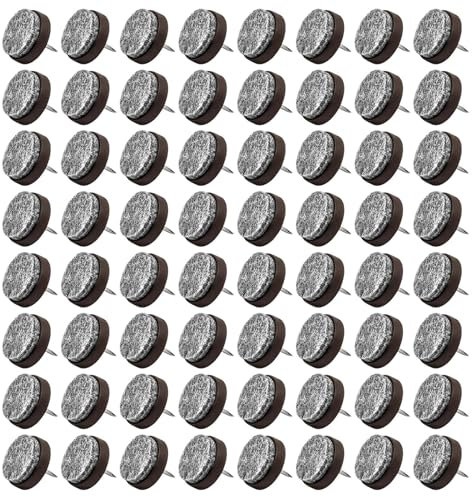 Parthan 100 Stück Filzgleiter Nagel, 22mm Kratzschutz, Möbelgleiter für Parkett, Laminat und Fliesen, Kratzschutz, Schutzgleiter für Laminatböden, Möbelbeinschoner