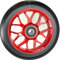Fantic26 Spy7 Stunt Scooter Rolle I Trick I Tret I Kinder I Roller I Reifen I Rad I Ersatz I Wheel I 110mm I ABEC-11 I Schnell I Leise I Park I Street (Rot/PU Schwarz)
