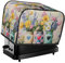 Spring Flower Vasen Print 2 Slice Toaster Cover Fingerprint Bread Maker Protectors,Kitchen Small Appliance Dust Cover