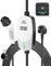 EVDANCE EV Charging Cable for Electric and Hybrid Vehicles, 6 Metres, 3 Pin UK Plug to Type 2 Car Charger, 10A Max, IP66 Protection Suitable for Home & Travel, White