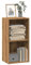 MOBCANT Bücherregal Artisan-Eiche 40x30x77 cm Holzwerkstoff, Lagerregal Kellerregal Bookshelf Vitrinenschrank Geeignet für Wohnzimmer Arbeitszimmer Hotel Wohnung