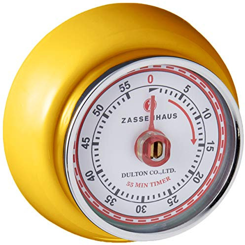 Zassenhaus Retro - Collection Timer Speed - 72341 Minuteur Aimante Jaune