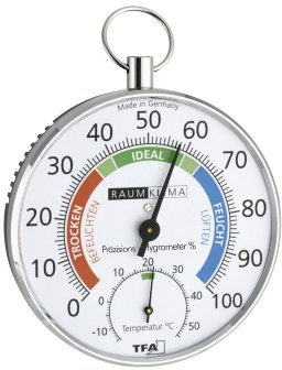 Hygromètre de précision Klimatest noir/chrome