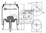 febi bilstein 38828 Luftfederbalg mit Kunststoffkolben, 1 Stück