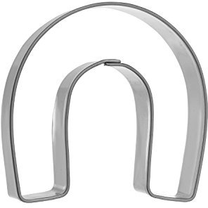 BLEX Emporte-pièce en Acier Inoxydable en Forme de Fer à Cheval Halusky Argenté 1,5 x 6,6 x 5,3 cm