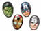 Unique Party 72149 - Face Shaped Avengers Assemble Party Plates, Pack of 4