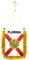 AZ FLAG - Wimpel Florida - 15x10 cm - Bundesstaat Florida Mini Flagge 10 x 15 Cm - Auto Pennant Spezielle Auto