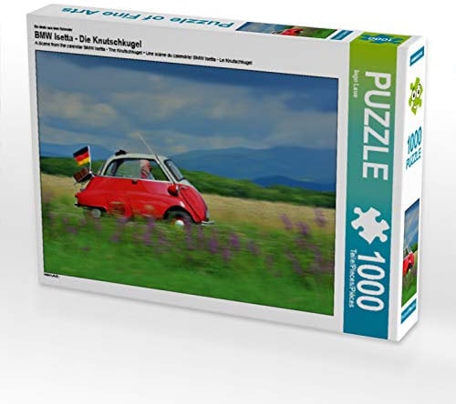 CALVENDO Puzzle EIN Motiv aus dem Kalender BMW Isetta - Die Knutschkugel 1000 Teile Puzzle quer | 1000 Teile Lege-Größe 64 x 48 cm Foto-Puzzle für glückliche Stunden
