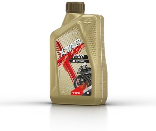 Cepsa XTAR Moto 4T GP 5W40 (1L) Lubricante multigrado sintético para Motos de 4T