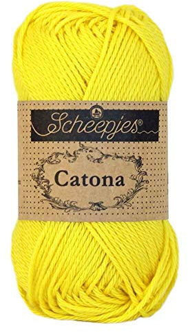 Scheepjes - Scheepjes Catona 280 Lemon Yarn - 1x25g