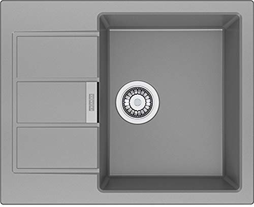 Franke 114.0496.049 granito fregadero de cocina con un solo cuenco, Gris