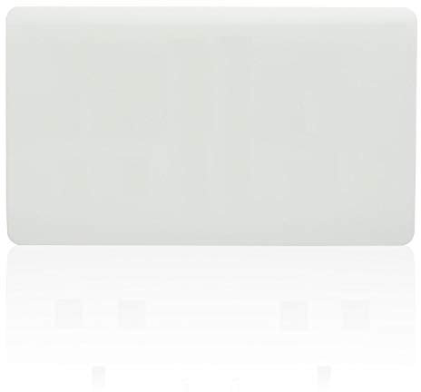 Trendi Switch Artistic Modern Glossy Screwless Double Blanking Plate (Ice White)