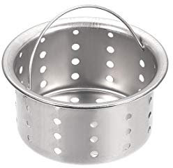 sourcing map Cuvette Évier Passoire Panier avec Poignée Inox Acier 79mm Diamètre pour Cuisine Éviers