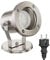 ledscom.de Außen-Strahler Fluter MIBU für außen, Edelstahl, chrom matt, inkl. LED GU10 Lampe (weiß, 2,076W, 206lm, 110°)