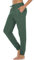 icyzone Damen Jogginghose Baumwolle Lang Sporthose Casual Basics Sweathose (L, Fir)