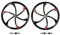26 Zoll Mag Wheel Set Felgen vorne & hinten 100 x 135 mm für 7/8/9s Freilauf, 26 Zoll Magnesium Fahrrad Felge (schwarz) Scheibenbremse für Beach Cruiser, MTB Rennrad