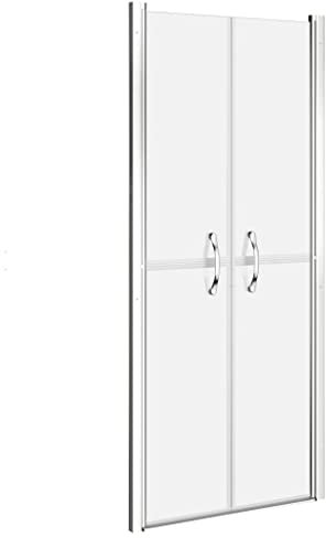 vidaXL Porta per Doccia in ESG Satinato 86x190 cm