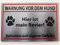 Metall Schild 20x30cm Warnung vor dem Hund Warnschild Hinweis Blechschild