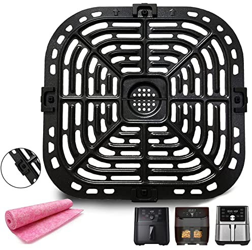 HEISENLIN Air Fryer Grill Pan for Instants Pot Vortex Plus 6 in 1 6 QT XL Air Fryers, Upgraded Nonstick Air Fryer Grill Crisper Plate Tray Grid Grate Rack Shelf for Instants 6QT 5.7QT, Dishwasher Safe