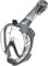 Cressi Unisex-Adult Duke Full Face Mask Schnorchel Dry Vollgesichtsmaske Wide Vision mit Action Cam Halterung, Transparent/Silber, M/L
